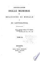 Continuiazione delle memoire di religione di morale e di letteratura