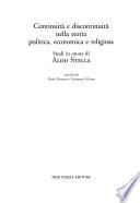 Continuità e discontinuità nella storia politica, economica e religiosa