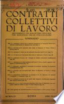 Contratti collettivi di lavoro supplemento del Bollettino Ufficiale del Ministero delle Corporazioni