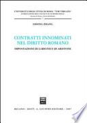 Contratti innominati nel diritto romano
