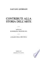 Contributi alla storia dell'arte