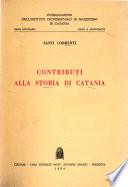Contributi alla storia di Catania
