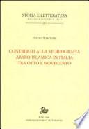 Contributi alla storiografia arabo-islamica in Italia tra Otto e Novecento