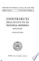 Contributi dell'Istituto di storia medioevale