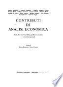 Contributi di analisi economica