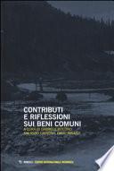 Contributi e riflessioni sui beni comuni