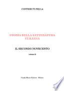 Contributi per la storia della letteratura italiana