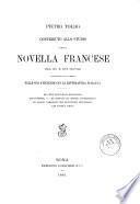 Contributo allo studio della novella francese del 15. e 16. secolo considerata specialmente nelle sue attinenze con la letteratura italiana