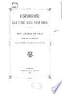 Contribuzione allo studio della flora Umbra