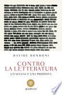 Contro la letteratura