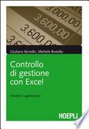 Controllo di gestione con Excel. Modelli e applicazioni