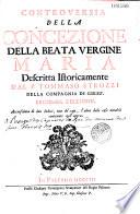 Controversia della concezione della beata Vergine Maria... dal P. Tommaso Strozzi...