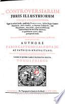 Controversiarum Juris Illustriorum Usuque Frequentiorum