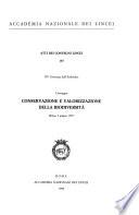 Convegno Conservazione e valorizzazione della biodiversità