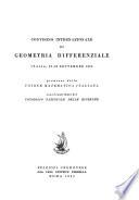 Convegno internazionale di geometria differenziale
