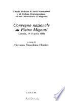 Convegno nazionale su Pietro Mignosi