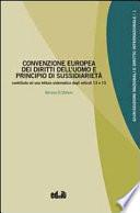 Convenzione europea dei diritti dell'uomo e principio di sussidiarietà