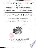 Convenzione fra s.m. il re delle Due Sicilie e s.m. il re della Gran Bretagna