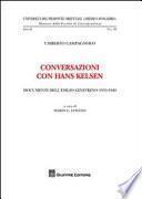 Conversazioni con Hans Kelsen
