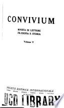 Convivium rivista di lettere filosofia e storia