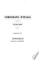 Corofragia D'Italia ossia Gran Dizionario Storico-Geografico-Statistico delle Città, Borghi, Villaggi, Castelli, ecc. della Penisola