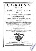 Corona della nobilta d'Italia overo compendio dell'istorie delle famiglie illustri