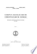 Corpus basilicarum Christianarum Romae