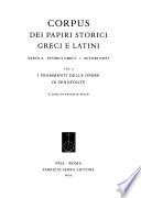 Corpus dei papiri storici greci e latini