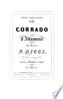 Corrado d'Altamura ... Opera ... Partition Piano et chant