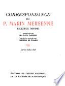 Correspondance du P. Marin Mersenne: Janvier-juillet 1638