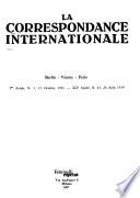 Correspondance internationale