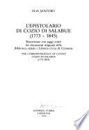Correspondence of Count Cozio di Salabue, 1773-1845