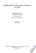 Corrispondenze diplomatiche veneziane da Napoli: 10 giugno 1732 - 4 luglio 1739