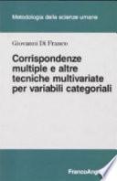 Corrispondenze multiple e altre tecniche multivariate per variabili categoriali