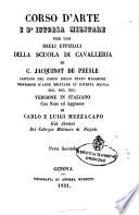 Corso d'arte e d'istoria militare per uso degli uffiziali della scuola di cavalleria