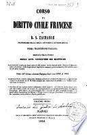 Corso di diritto civile francese