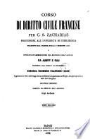 Corso di diritto civile francese per C. S. Zachariae