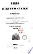 Corso di diritto civile secondo il codice francese opera del professore Duranton