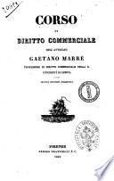 Corso di diritto commerciale Gaetano Marré