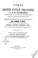 Corso di dritto civile francese per C. S. Zachariae