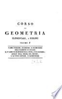 Corso di Geometria elementare, e sublime