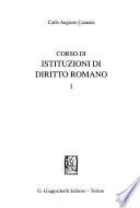 Corso di istituzioni di diritto romano