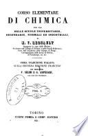 Corso elementare di chimica per uso delle scuole universitarie, secondarie, normali ed industriali