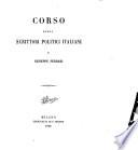Corso sugli scrittori politici italiani