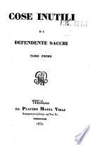 Cose inutili di Defendente Sacchi