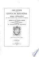 Cose notabili della città di Bologna