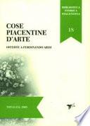 Cose piacentine d'arte offerte a Ferdinando Arisi