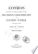 Cosmos comunicazioni sui progressi più recenti e notevoli della geografia e delle scienze affini