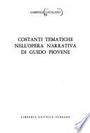 Costanti tematiche nell'opera narrativa di Guido Piovene