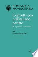 Costrutti-eco nell'italiano parlato